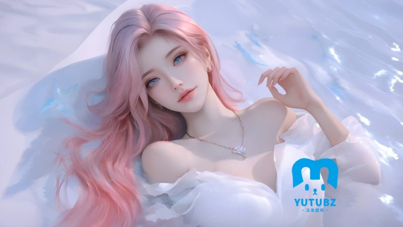 唯美-梦幻-绯色-玉兔4K壁纸！