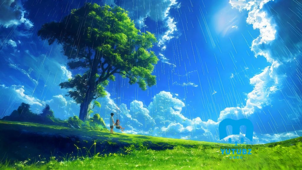 动漫风景-夏日-玉兔4K壁纸！