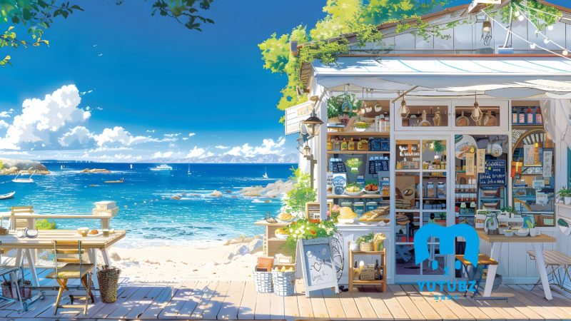 夏日海边-夏日背景-玉兔4K壁纸！