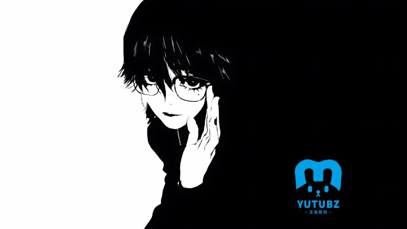 动漫角色-少女-暗系-玉兔4K壁纸！