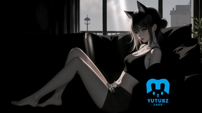 二次元-室内场景-玉兔4K壁纸！