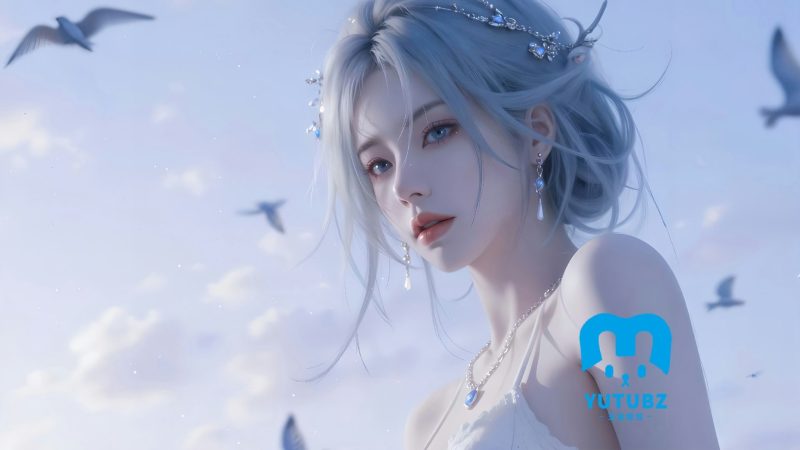 美丽公主_海鸥-玉兔4K壁纸！