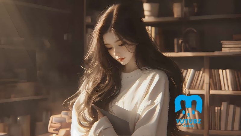 室内场景-暖光书房-玉兔4K壁纸！