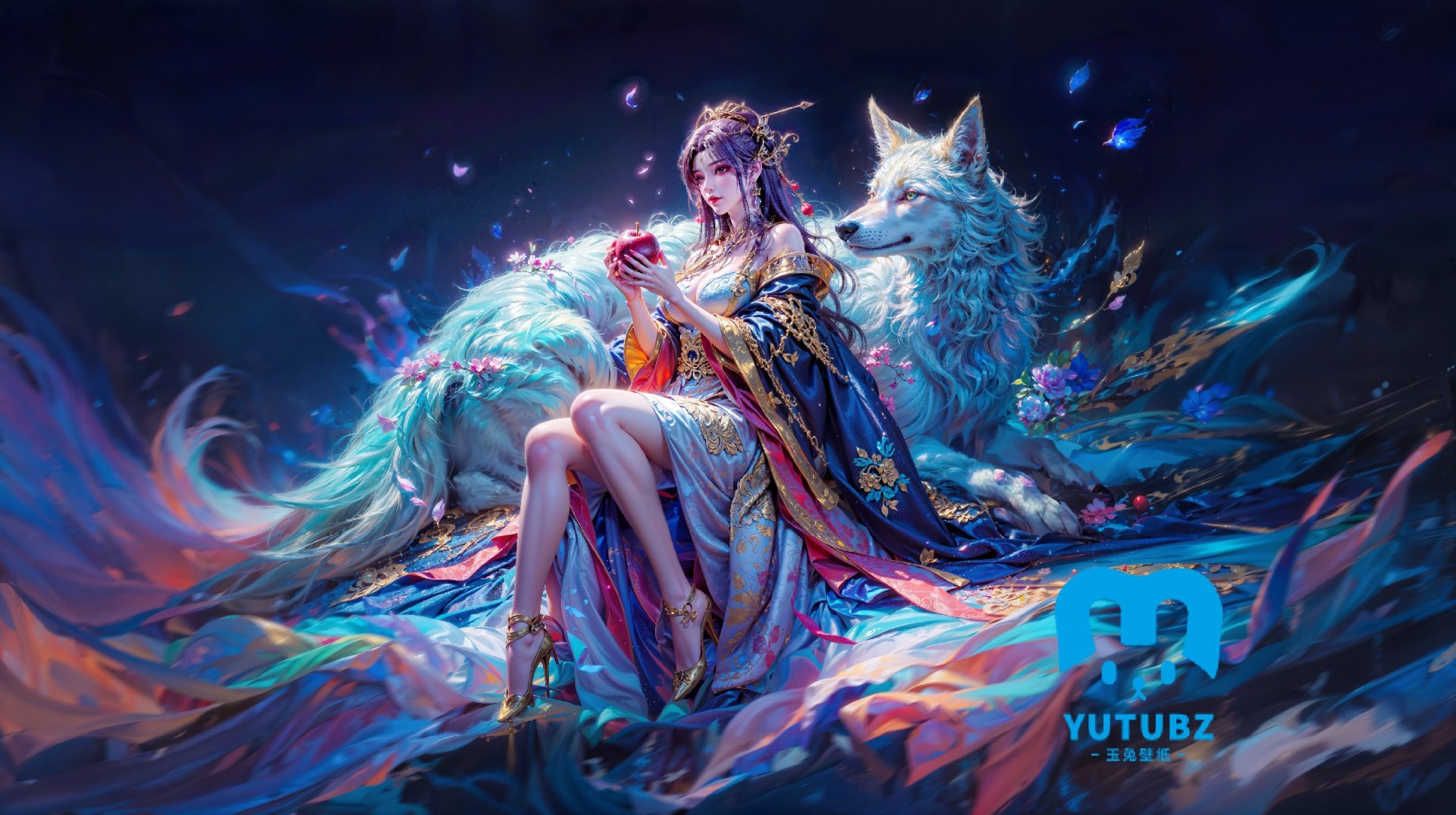 幻灯片-玉兔4K壁纸！