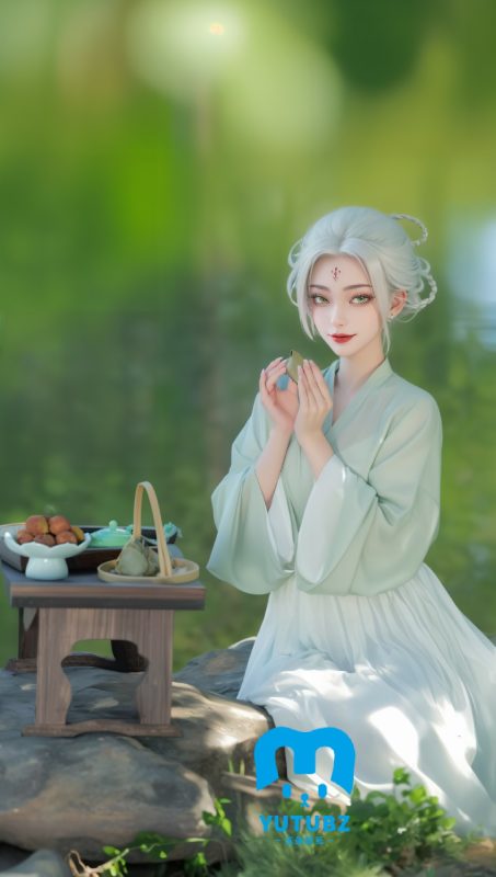 玉兔风-端午女神-玉兔4K壁纸！