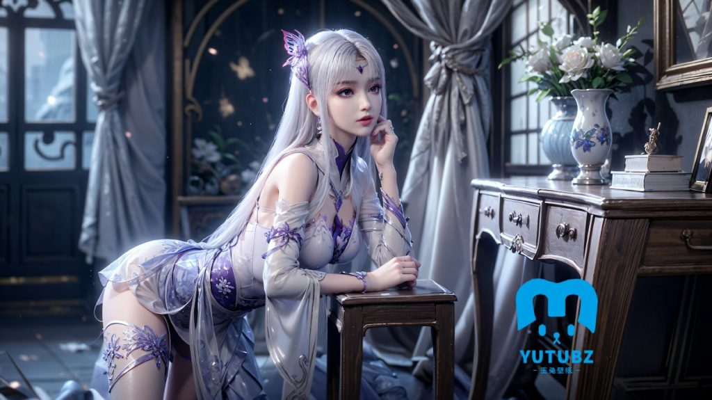 斗破苍穹-小医仙清新空灵【25H】-玉兔4K壁纸！