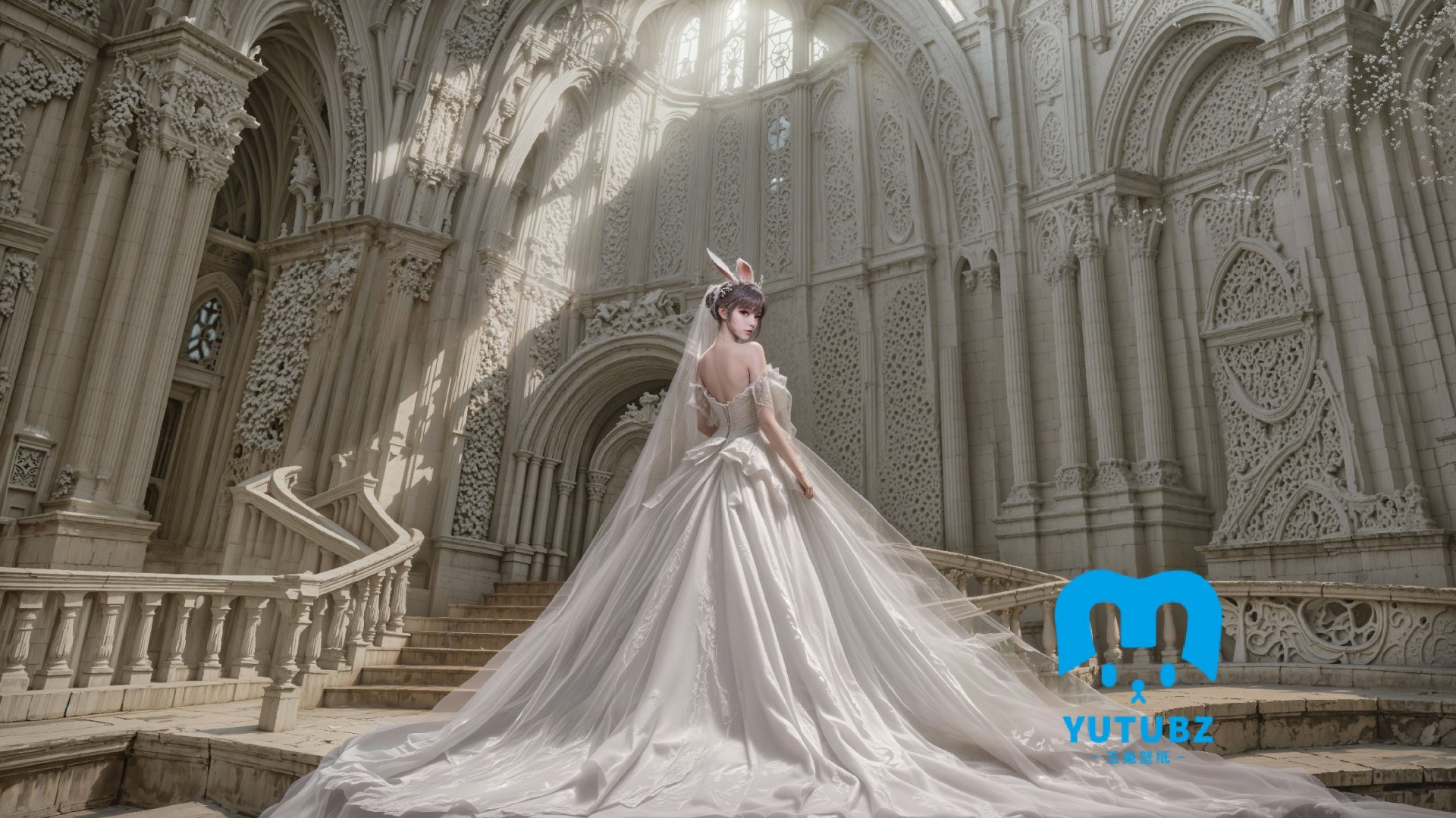 幻灯片-玉兔4K壁纸！