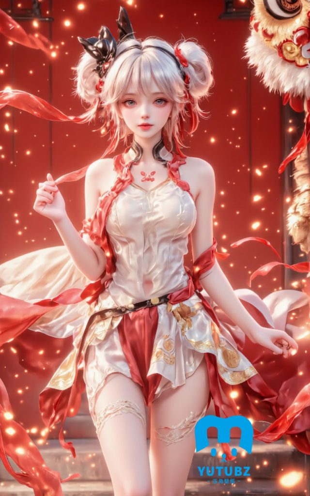 图片[6]-新年国漫女神【6H-86S】-玉兔4K壁纸！