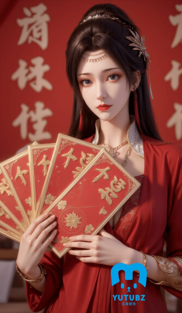 图片[3]-新年国漫女神【6H-86S】-玉兔4K壁纸！