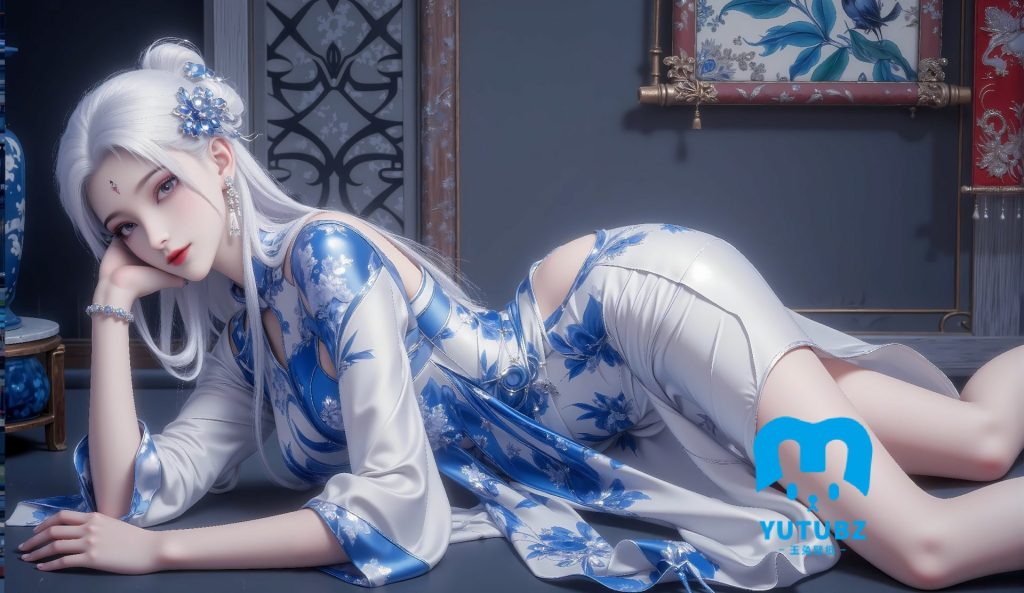 图片[5]-小白-青花瓷【15S-21H】-玉兔4K壁纸！